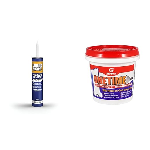Liquid Nails LN903 10oz Heavy Duty Construction Adhesive and Red Devil 0542 1/2 by Unknown