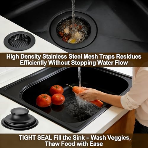 Garbage Disposal Flange 5-Piece Kit, 3.5" Putty-Free Leak-Proof Sink Stopper by - Image 5