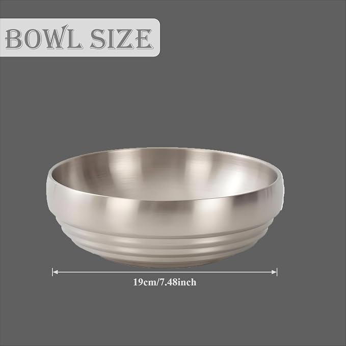 7.4 Inch Decorative Silver Bowl, Entryway Key Bowl Countertop Fruit Display | - Image 2
