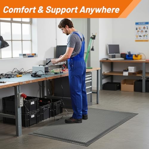 Nisorpa Anti Fatigue Mats Industrial 2' x 7' Ergonomic Standing Mat 15/16" - Image 5