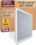 Fits 25x20 and 20x25 Duct Opening | Aluminum Eggcrate Return Air Grille | Low by Handua