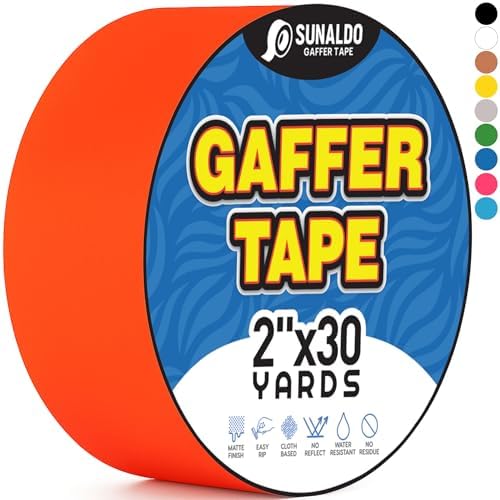 Gaffers Tape Heavy Duty, Easy Rip, No Residue | Red by Unknown