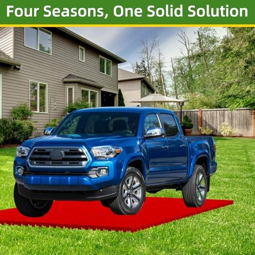 10 Pcs 15.7" x 15.7" Heavy Duty Ground Protection Mats, Interlocking Non-Slip - Image 7