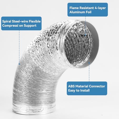 4 Inch Dryer Vent Hose Kit, Flexible Dryer Duct 3 FT - Image 6