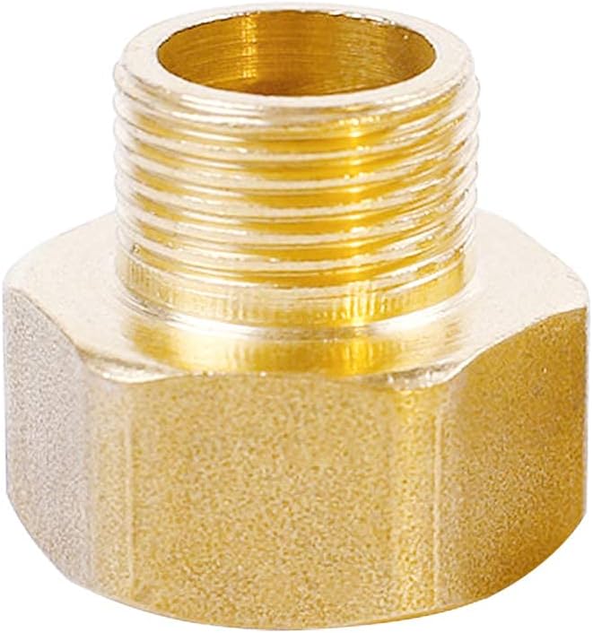 Joywayus 1/2" G Thread Female × 1/4" NPT Thread Male Brass Pipe Fitting Adapter - Image 7