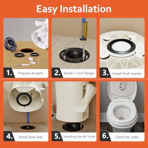 RV Toilet Flange 3'' & 34120 Waste Ball Seal - Image 5