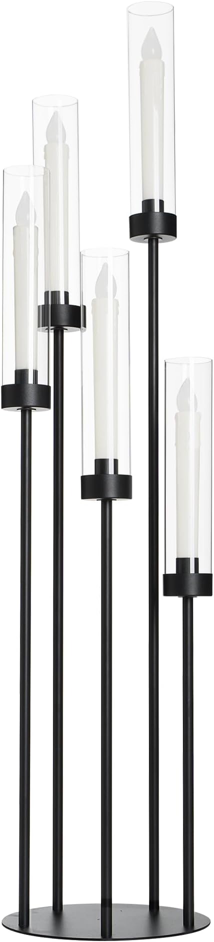 39.8''Matte Black Candle Holder by WeddingPartyDecoration