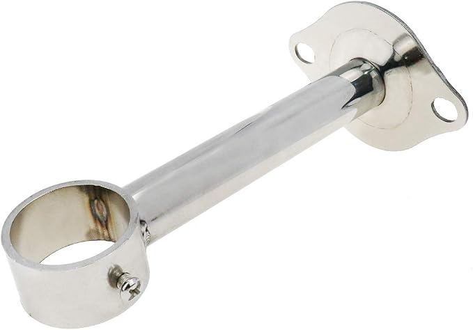 Ceiling-Mount Bracket Wardrobe Pipe Bracket Rod Lever Support Holder Fit 32 to - Image 5