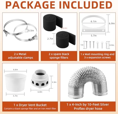 AMI PARTS TDIDVKZW Indoor Dryer Vent Kit - Image 2