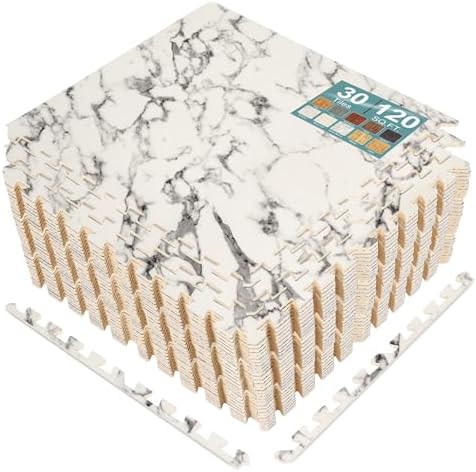 Sorbus Interlocking Wood Grain Foam Floor Tiles by Sorbus