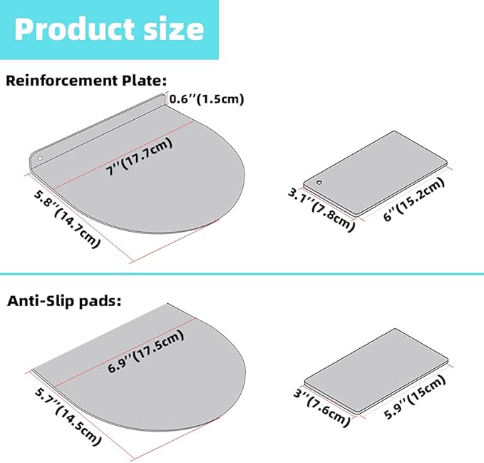 Steel Monitor Mount Reinforcement Plate, Monitor Arm Reinforcement Plate | - Image 3