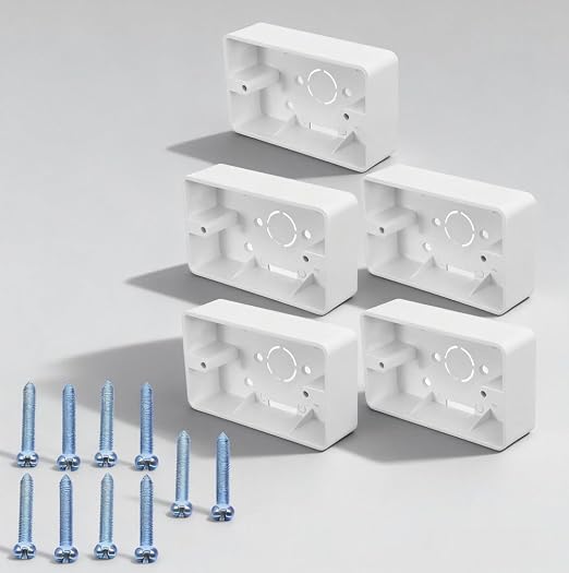 5Pcs Surface Mount Outlet Box by Homoyoyo