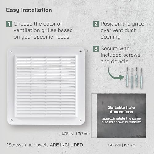 Vent Systems 10" x 10" Inch White - Image 4