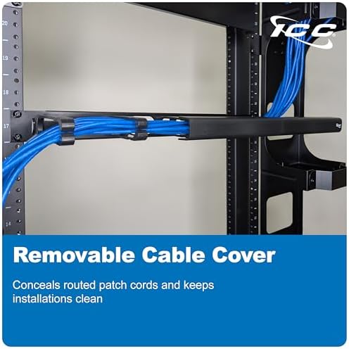 ICC 1U Ring Cable Manager Panel - Image 4