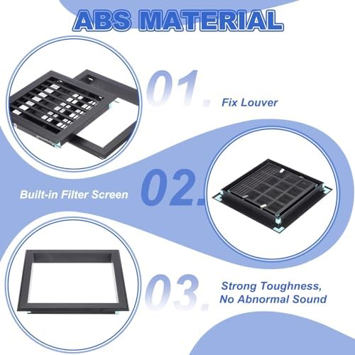 PATIKIL 10x10 Inch Plastic Ventilation Grille, Return Air Vent Cover Removable - Image 3
