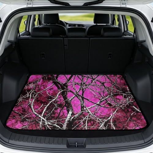 Pink Branch Gym Trunk Mat 29"x39" by Darisoco