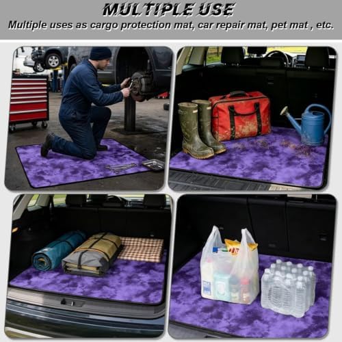 Purple Waterproof Car Trunk Mat 29"x39" - Image 3