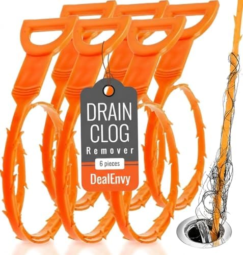 6 Pack 19.7in Drain Snake Hair Clog Remover by Unknown
