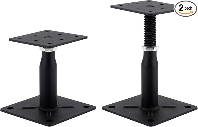 2 Pack Adjustable Support Jack for The Floor, Deck Foundation, RV Step by YEUQWJ