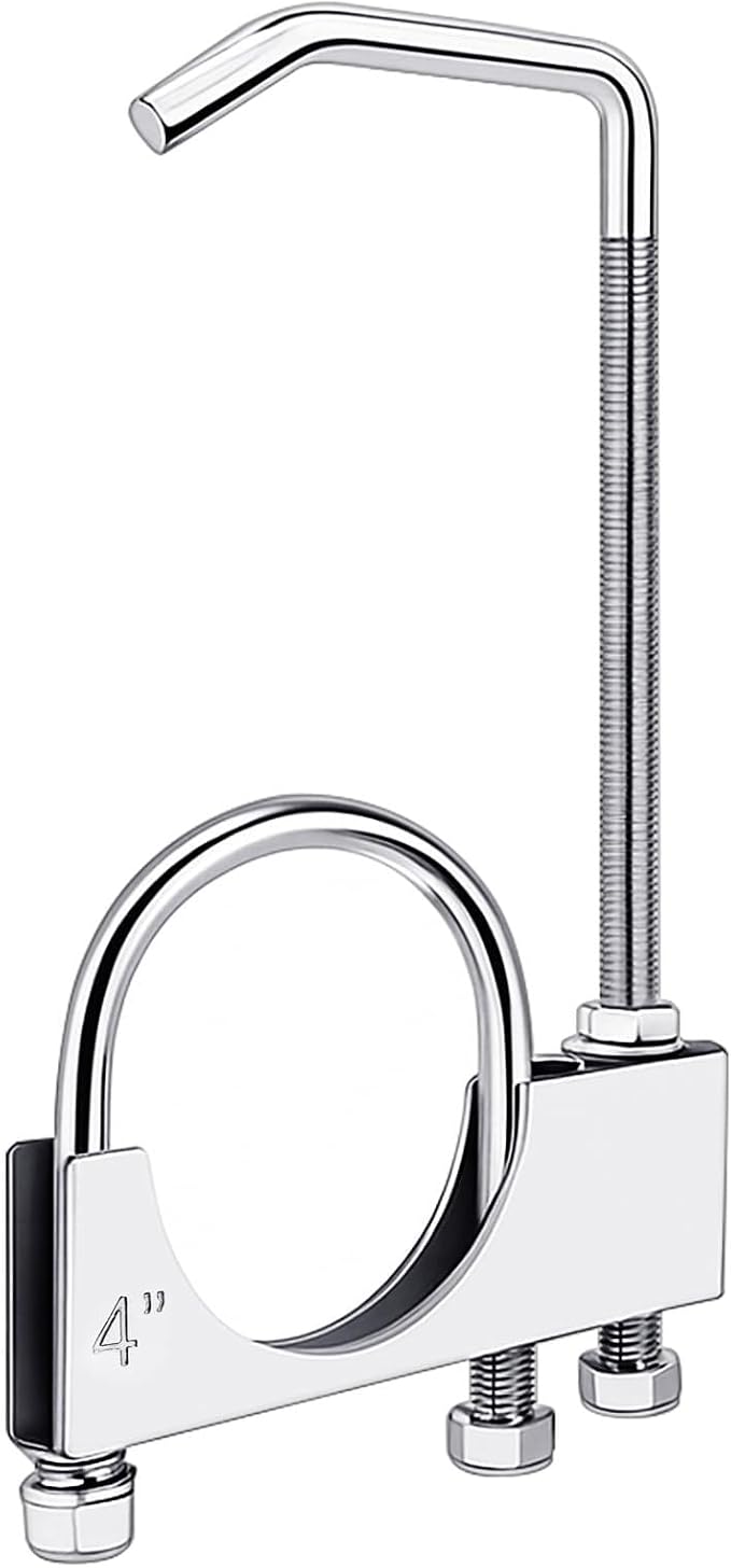 1 Pcs 4 Inch Universal Exhaust Clamp by Datanly