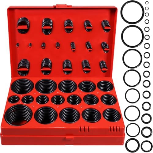 XBVV 419 PCS Universal Metric O-Ring Kit，32 Sizes Buna-N 70A Rubber O Ring by XBVV