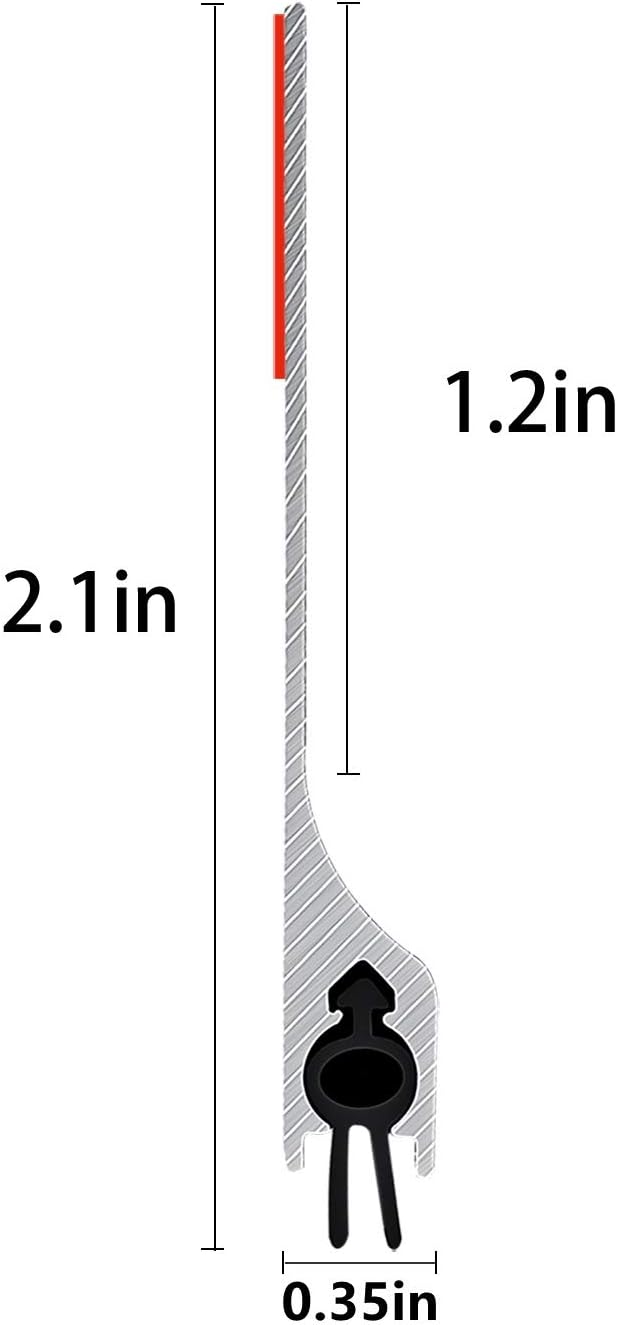 42 inch Door Draft Stopper 2 Pack Metal Sweep Bottom Mice Seal Strip Metal - Image 3