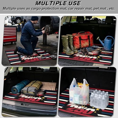 ELEQIN Trunk Mats for SUV Sedan Truck 250th Anniversary Car Cargo Liner Non - Image 3