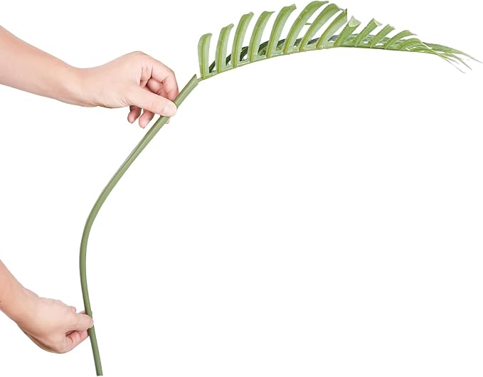 VEVOR Artificial Golden Cane Palm Tree, 6.5 FT Tall Faux Plant, PE Material & - Image 9