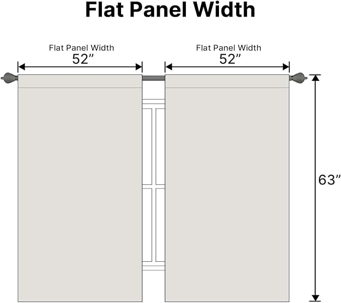 H.VERSAILTEX Blackout Curtains Thermal Insulated Window Treatment Panels Room - Image 6