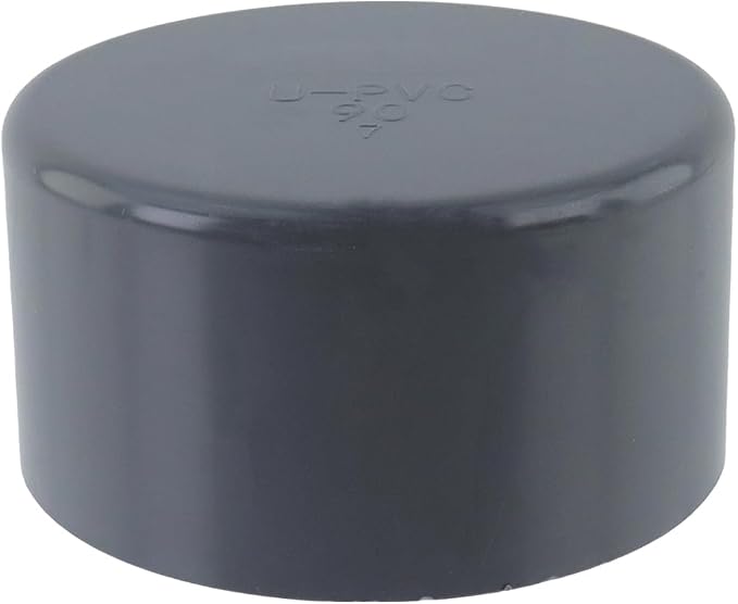 3.5" PVC Pipe End Cap Fitting, Pipe Plug Socket Fittings - Image 3