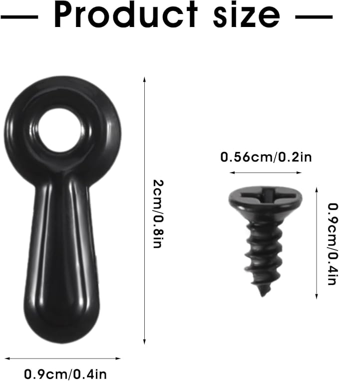 Picture Frame Hardware Kit, 100 Turn Button Fasteners, 100 Screws - Image 2