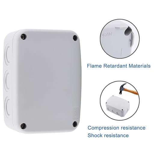 Outdoor Junction Box, with 4PK White 20mm Cable Gland - Image 5