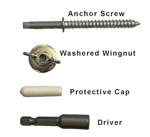 31/pc or 61/pc Kit Hurricane Shutter Bolts Storm Panel Anchoring - Image 2