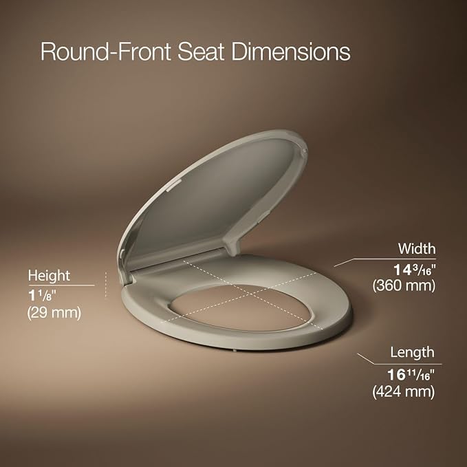 KOHLER 4639-RL-G9 Cachet ReadyLatch Round Toilet Seat Soft Close - Image 2