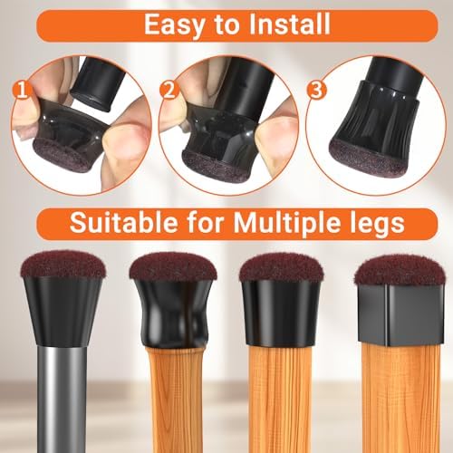 Chair Leg Floor Protectors for Hardwood Floors Extra Small 24pcs - Image 6