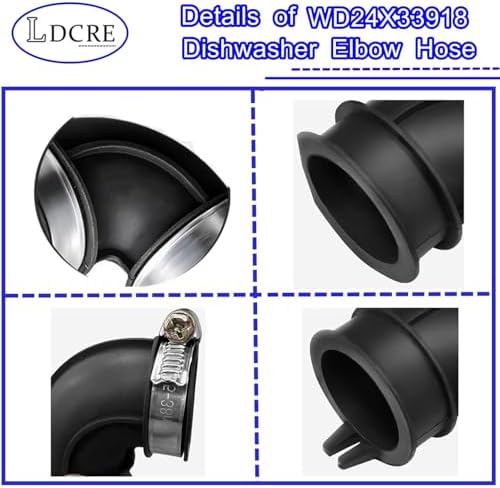 WD24X33918 Dishwasher Circulation Pump To Sump Elbow Hose - Image 5
