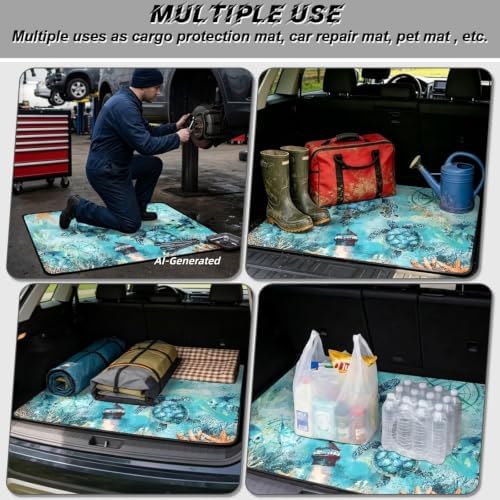 ELEQIN Car Cargo Liner Non Slip Backing Cargo Mat Rear Trunk Liner All Weather - Image 3