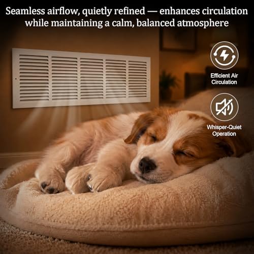 30x8 Steel Return Air Grille, HVAC Vent Cover Fits 30"W x 8"H Duct Opening - Image 6