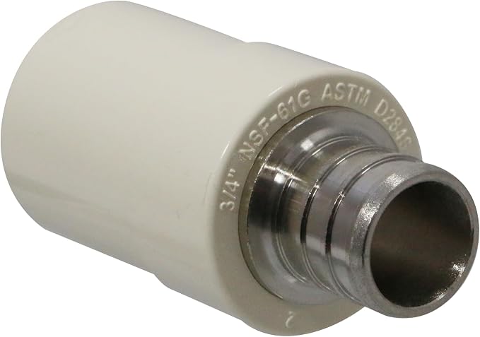 10 Pack XFITTING CPVC to Pex Adapter 3/4 in Pex x 3/4 in CPVC Coupling - Image 3