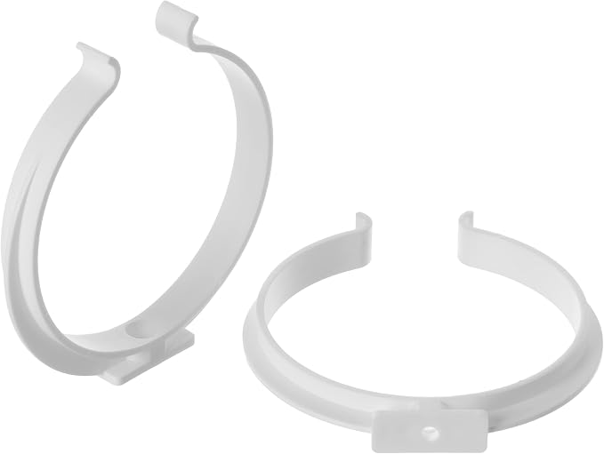 4 Inch Plastic Pipe Clamp Holder Brackets 2 Pack – Wall and Ceiling Mount Air - Image 4