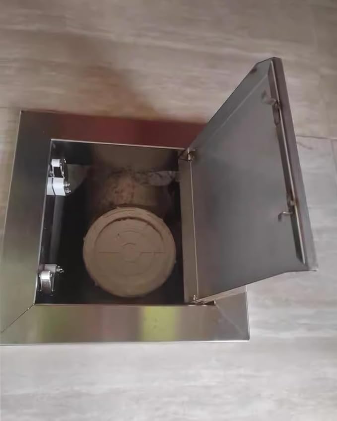 Metal Floor Access Panel for Shower Valves – Durable Plumbing Inspection Hatch by Unknown