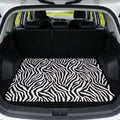 Zebra Stripe Waterproof Car Trunk Mat 29"x39" by Mintulipy