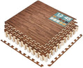Sorbus Wood Grain Floor Tiles Foam Mat EVA Interlocking Mats Tile 3/8-Inch by Sorbus