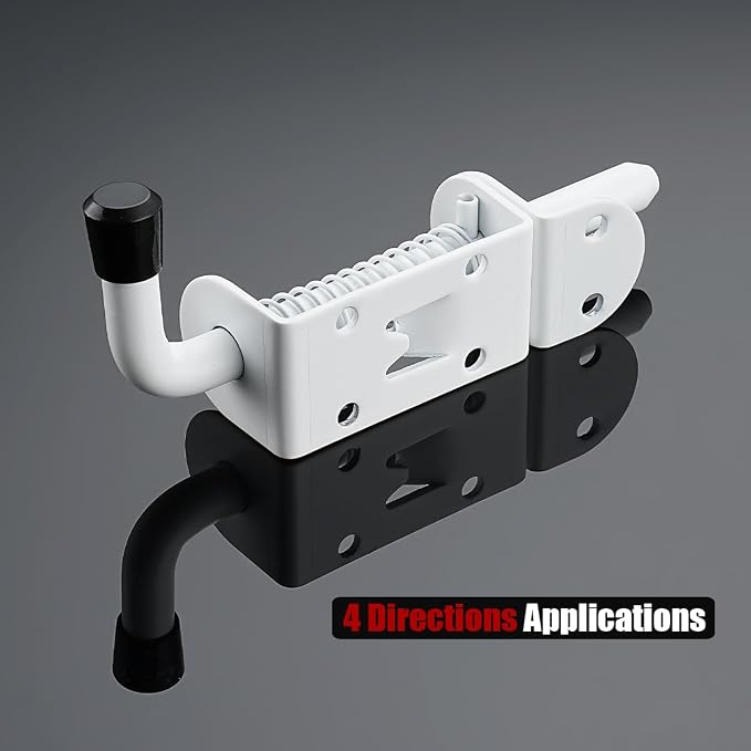 JQK Spring Loaded Latch Pin, 304 Stainless Steel Barrel Bolt Thickened 2mm Door - Image 5