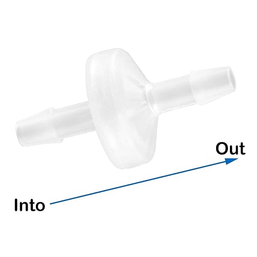 5 Packs Check Valve 1/8” One-Way PVDF Plastic Hose Barb - Image 2