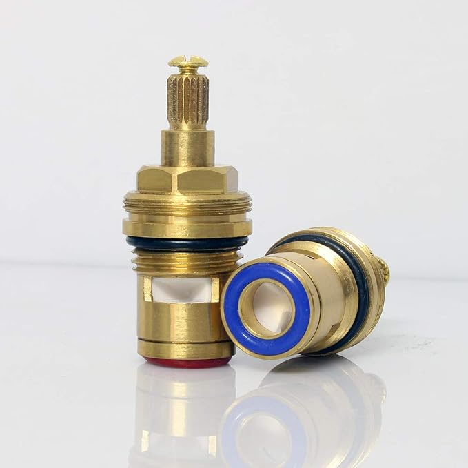 Brass Ceramic Disc Cartridge, Quarter Turn, 20 Teeth, Mixer Faucet Valve - Image 5