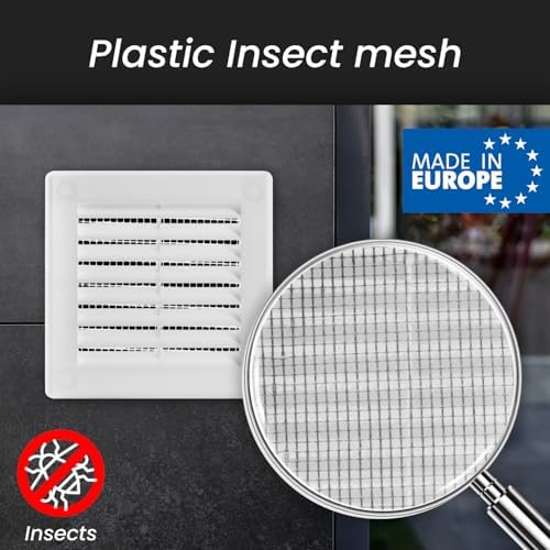 Repa Market 4 x 4 Inch Black Square Air Vent Cover - Image 3