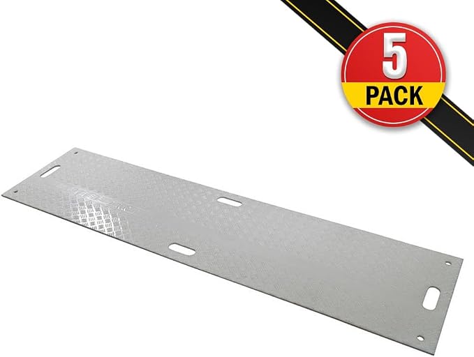 5 Pk 2' x 8' White Ground Protection Mats - Image 2