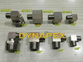 Pipe to Metric Fitting 3/8" NPT Male to M10 x 1 M10X1 Male Gauge 90 Degree Deg by DYNAPEX
