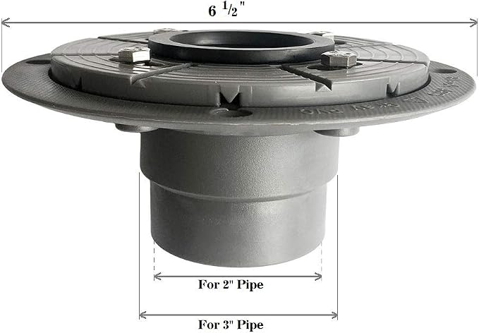 Neodrain 2" PVC Shower Drain Base Kit | Include PVC Drain Base Flange, Threaded - Image 4